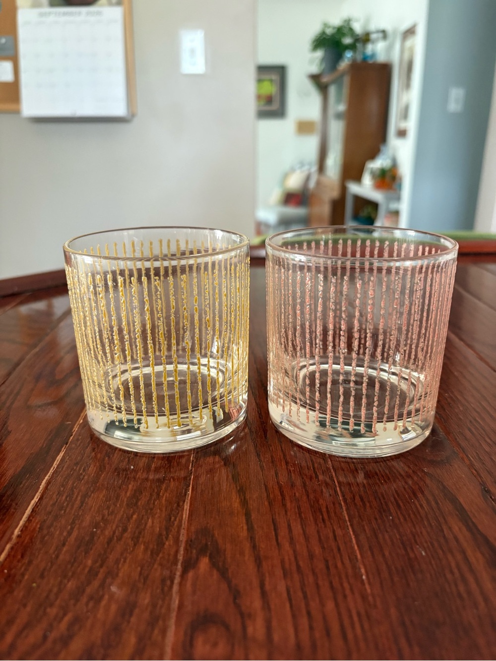 Vintage Mid Century Icicle Glasses